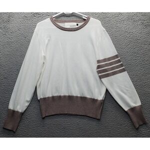 Pink Martini Sweater Womens XL Multi Waffle Knit Long Sleeve Round Neck Pullover